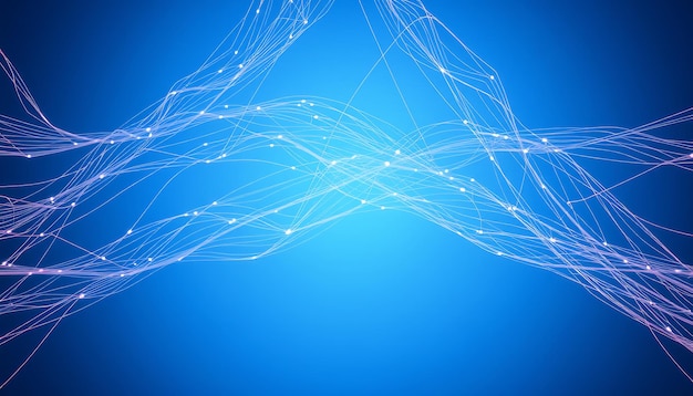 un fondo azul con líneas blancas que dicen la red