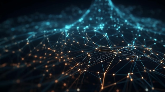 Un fondo azul con un mapa del mundo y las palabras 'datos'