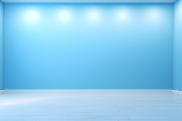 Fondo azul minimalista universal para la presentación Una pared azul claro en el interior