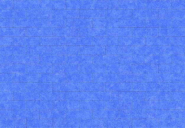 Fondo azul moderno inconsútil de la pared de la textura del modelo de los bloques del ladrillo del color.