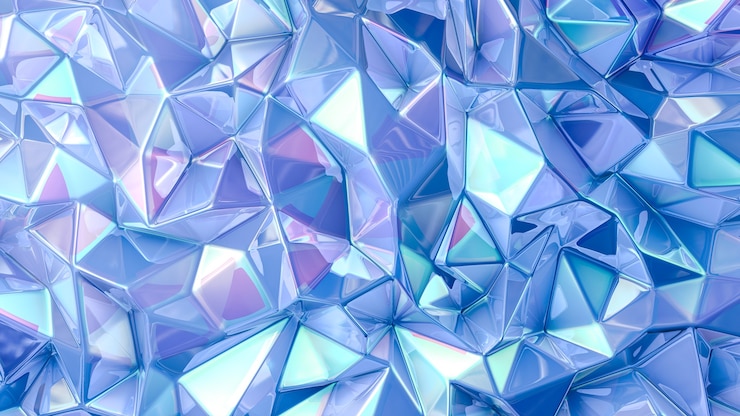 Foto fondo azul y morado con cristales