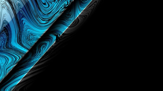 Un fondo azul y negro con un fondo negro y un patrón azul.