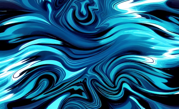 Un fondo azul y negro con un patrón en espiral.