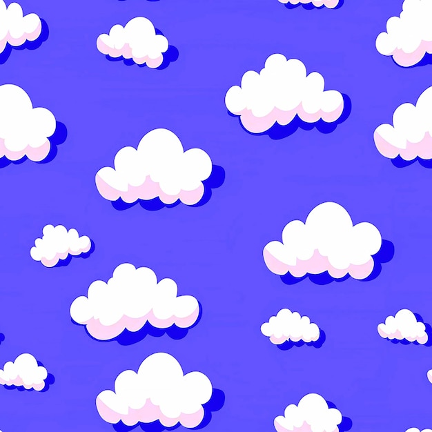 Un fondo azul con nubes blancas y un fondo azul con una nube blanca