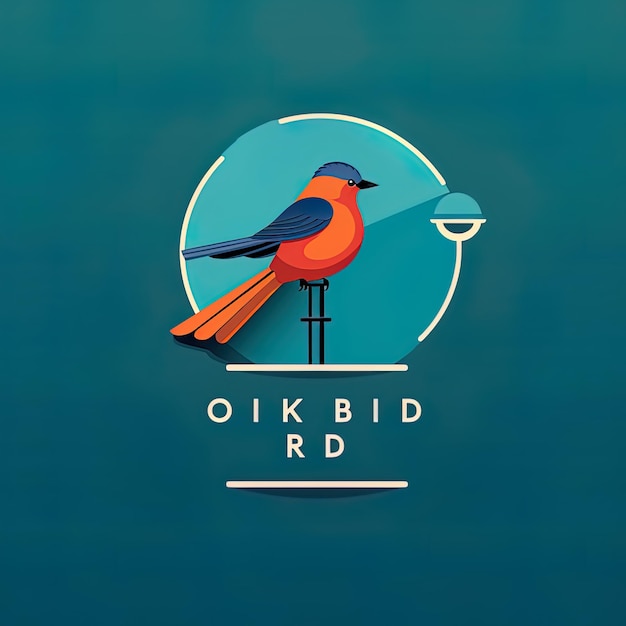 Foto un fondo azul con un pájaro a la izquierda y la palabra kola en la parte inferior.