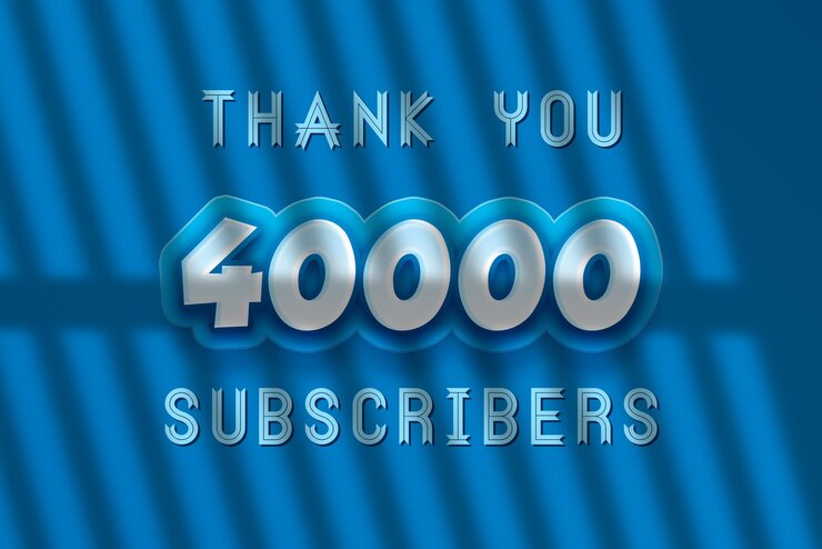 Foto un fondo azul con las palabras "gracias, 400 000 suscriptores".