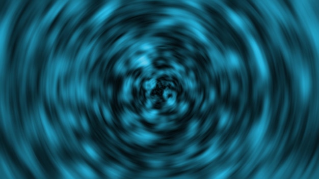 Fondo azul radial abstracto Desenfoque de renderizado 3D brillante