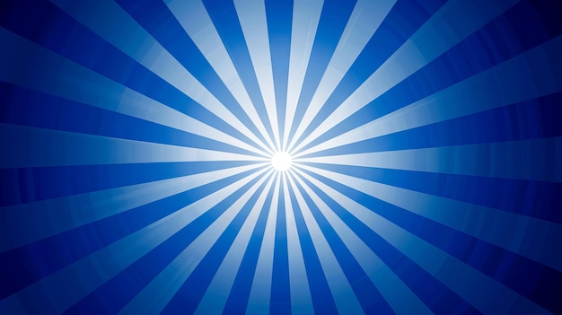 Foto un fondo azul con una ráfaga de sol