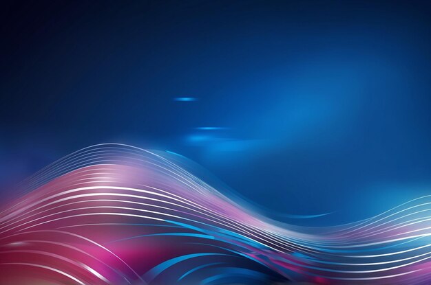 un fondo azul con un remolino rosa y azul