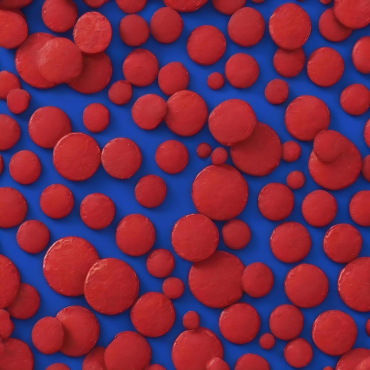 Foto un fondo azul y rojo con un fondo rojo.