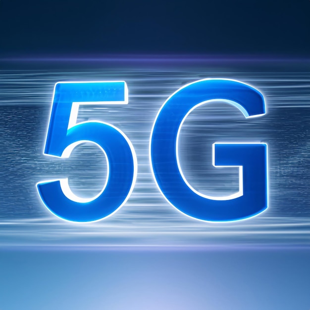 Fondo azul tecnología 5G