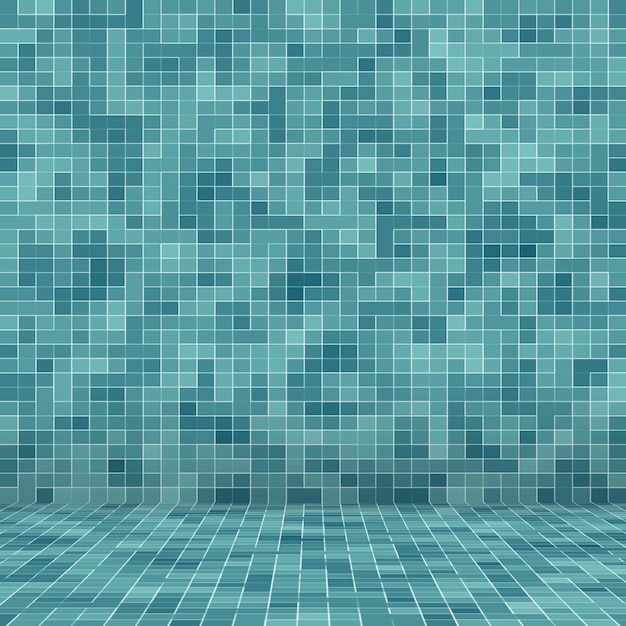 Fondo de azulejo de mosaico de piscina de textura. Fondo de pantalla, banner, telón de fondo.