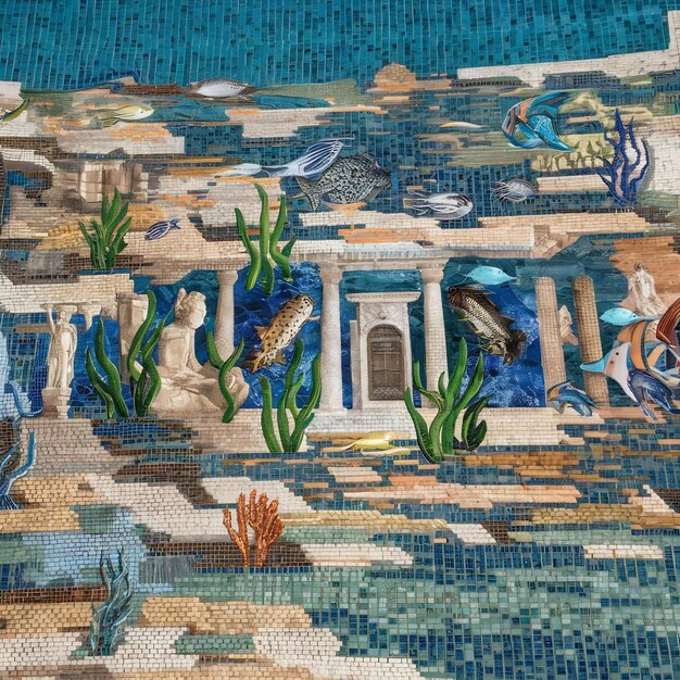 Fondo de azulejos de mosaico de la piscina de textura