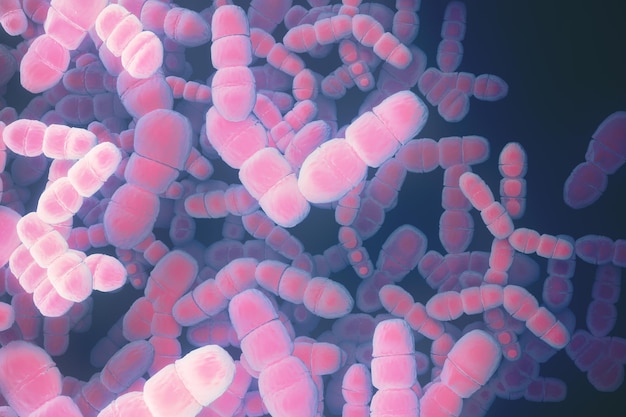 Fondo de bacterias rosa