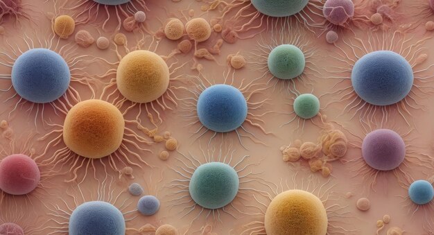 Foto fondo de las bacterias