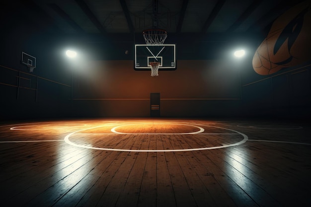 Fondo de baloncesto AI Generation