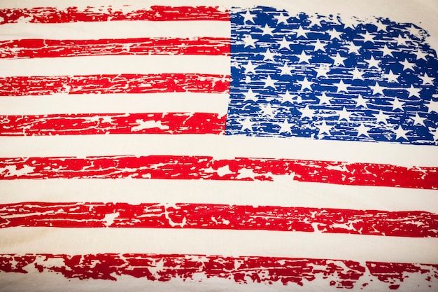 Fondo de bandera americana vintage.