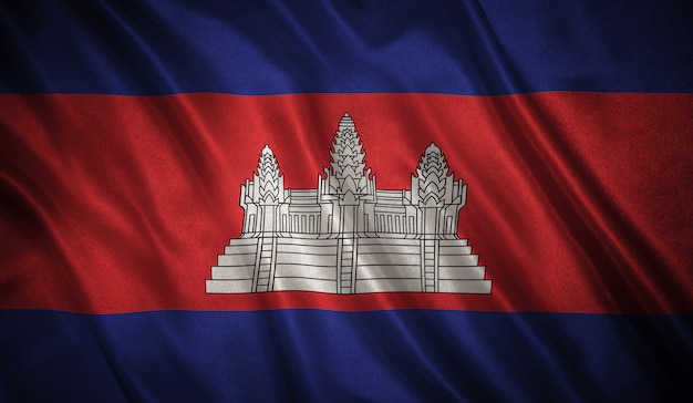 Fondo de bandera de Camboya