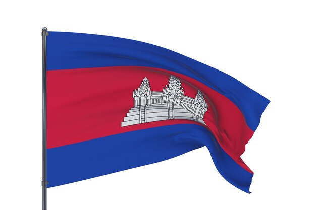 Fondo con bandera de camboya