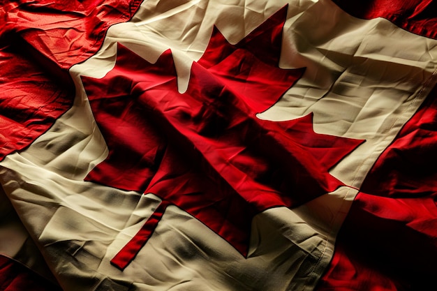 Un fondo con la bandera canadiense perfecto para las celebraciones del Día de Canadá