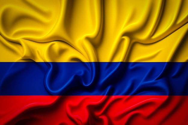 fondo de bandera de colombia realista con textura