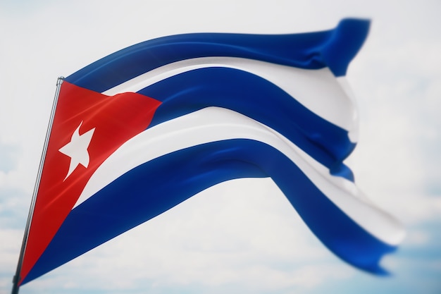 Foto fondo con bandera de cuba