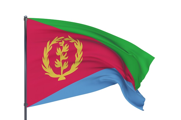 Fondo con bandera de eritrea