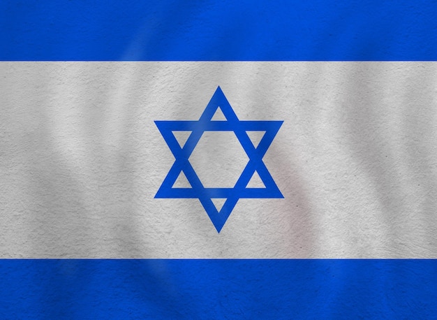 el fondo de la bandera de Israel Vivir, educarse y trabajar en Israel