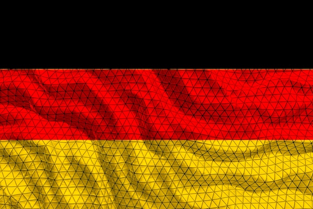 Fondo de la bandera nacional de Alemania con la bandera de Alemania