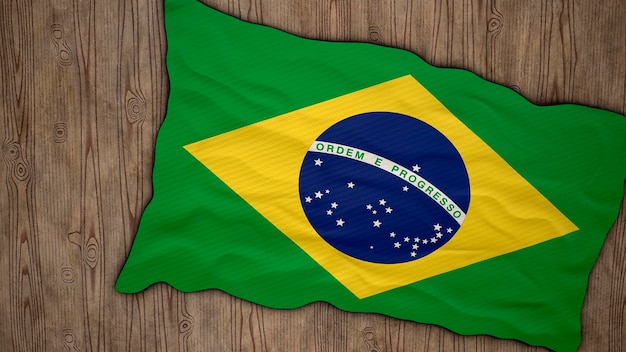 Fondo de la bandera nacional de Brasil con la bandera de Brasil