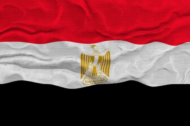 Fondo de la bandera nacional de Egipto con la bandera de Egipto