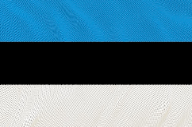 Foto fondo de la bandera nacional de estonia con la bandera de estonia