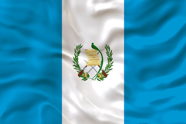 Fondo de la bandera nacional de Guatemala con la bandera de Guatemala