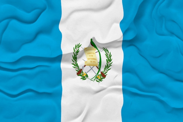 Fondo de la bandera nacional de Guatemala con la bandera de Guatemala