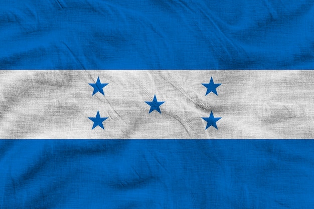 Fondo de la bandera nacional de Honduras con la bandera de Honduras