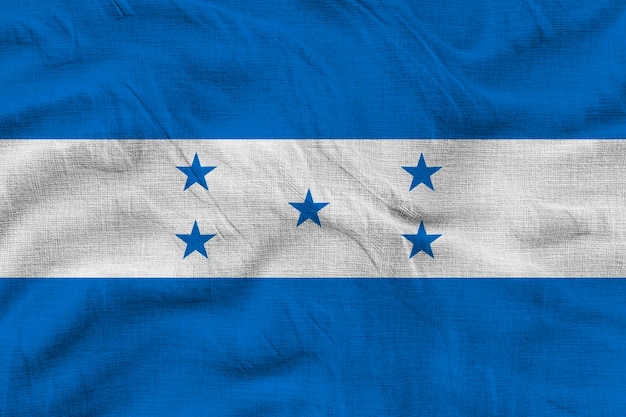 Foto fondo de la bandera nacional de honduras con la bandera de honduras