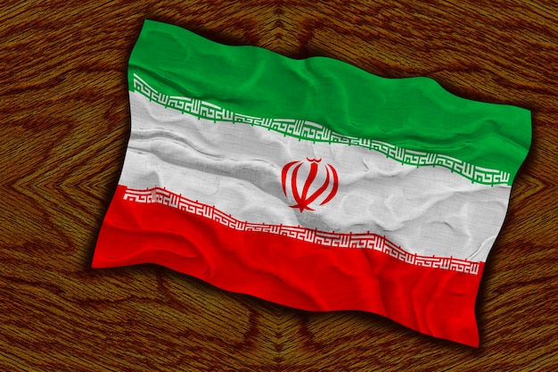 Fondo de la bandera nacional de Irán con la bandera de Irán