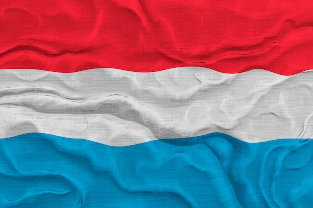 Fondo de la bandera nacional de Luxemburgo con la bandera de Luxemburgo