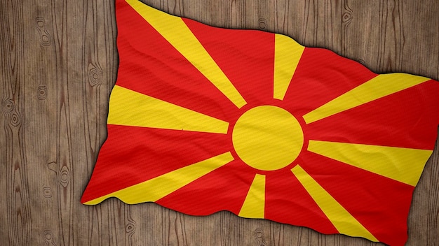 Fondo de la bandera nacional de Macedonia con la bandera de Macedonia