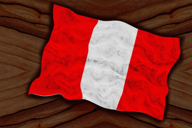 Fondo de la bandera nacional de Perú con la bandera de Perú