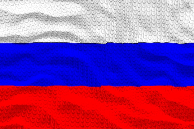 Fondo de la bandera nacional de Rusia con la bandera de Rusia