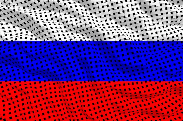Fondo de la bandera nacional de Rusia con la bandera de Rusia