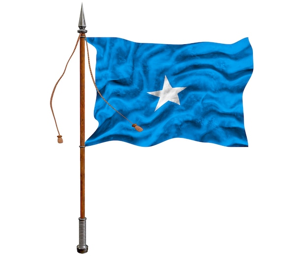 Foto fondo de la bandera nacional de somalia con la bandera de somalia