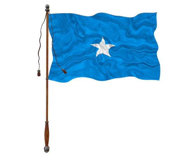 Fondo de la bandera nacional de Somalia con la bandera de Somalia