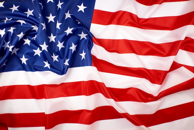 Foto fondo de bandera nacional textil de estados unidos de américa