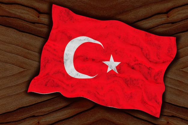Fondo de la bandera nacional de Turquía para editores y diseñadores Fiesta nacional