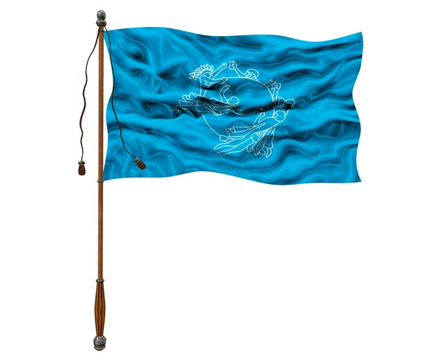 Foto fondo de la bandera nacional de la upu con la bandera de la upu