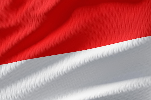 Fondo de bandera ondeante de Indonesia