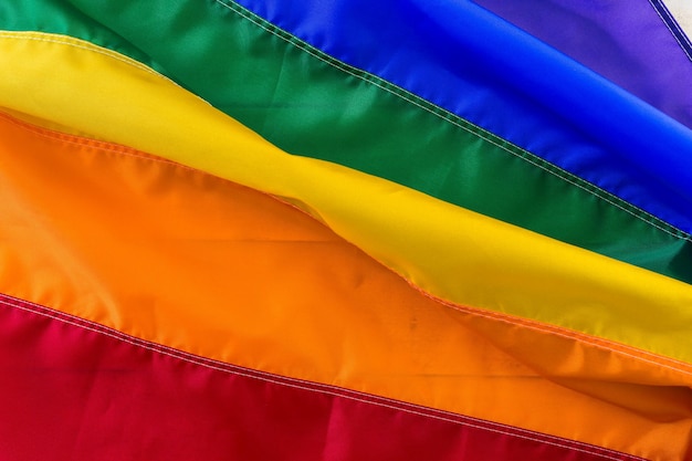Fondo de la bandera del orgullo gay del arco iris.