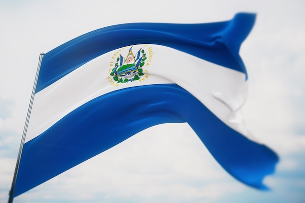 Fondo con bandera de el salvador